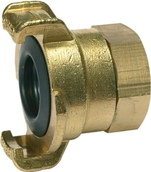 Riegler GEKA-Gewindestück, 360° drehbar, Messing blank, G 1/2 IG (K 210)