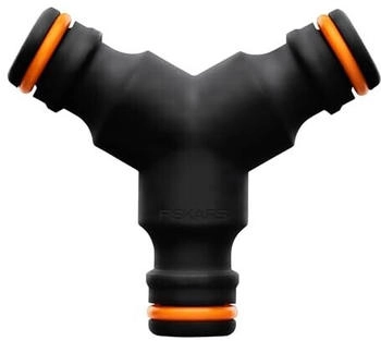Fiskars Comfort Dreiwegeanschluss Schwarz/Orange (1027070)