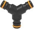 Fiskars Comfort Dreiwegeanschluss Schwarz/Orange (1027070)