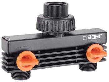 Claber Zwei-Wege-Verteiler 3/4" mit Hähnen (8590)