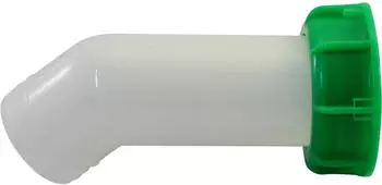 Graf Otto IBC-Auslaufstutzen 2-tlg., Kunststoff, wei&szlig;, DN50