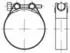 Reyher Schlauchschelle DIN 3017 Form C1, Stahl 1.4016 verzinkt, ø140-150x30mm (DIN 3017 C1 140-150/30 W2)