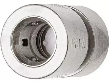 Geka GEKA plus Schlauchst&uuml;ck Wasserstop Messing vernickelt 19mm (46.0743)