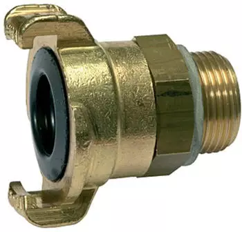 Riegler GEKA-Gewindestück 360° drehbar, Messing blank, G 3/4" AG (K 211 A)