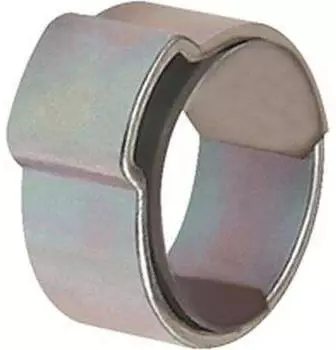 Riegler Schlauchklemme 1-Ohr Stahl glanzverzinkt (W1) mit Einlagering 13-15,3mm, 50 St&uuml;ck (179423)