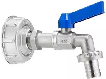 Geka plus IBC Adapter Set Kugelauslaufventil S60x6, G3/4 (30.0044.8)
