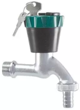 Schl&ouml;sser Wasser-Safe Auslaufventil 1/2" abschlie&szlig;bar, verchromt, mit Bel&uuml;fter (19501550001)