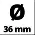 Einhell Saugschlauchverlängerung 3m, Ø 36mm (2351270)