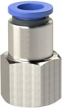 Riegler Gerade Steckverschraubung "Blaue Serie" G 3/8i, Ø 14mm (124.038-14)