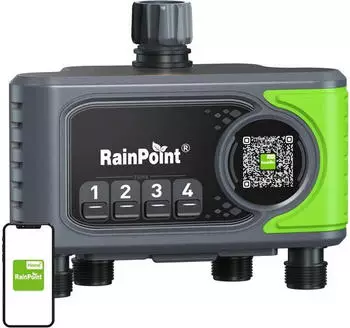 Rainpoint 4‑Zone WiFi Irrigation Controller
