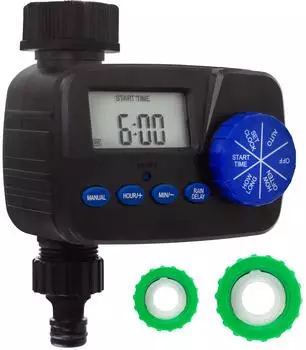 GreenBlue Bewässerungssteuerung mit Display IP55, 2x1,5V AA (GB390)