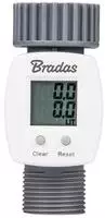 Bradas WL-3110, Bradas Digitaler Wasserz"hler WHITE LINE, 3/4", grau/wei&aacute; (WL-3110)