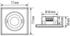 Esylux MD-FLAT 360i/8 SQUARED WHITE