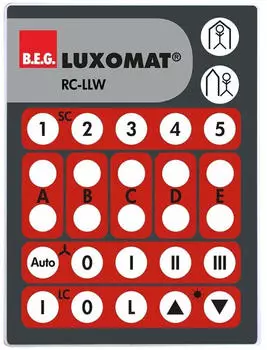 B.E.G. IR-LLW Fernbedienung LUXOMAT Wandmontage (92332)