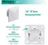 Oktaplex HF-Bewegungsmelder Unterputz 180° 230V, 2er-Pack