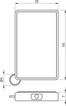 B.E.G. IR-PD-KNX-Mini IR-Fernbedienung Wandmontage (93398)