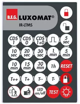 B.E.G. IR-LTMS Infrarot-Fernbedienung Wandmontage f&uuml;r LTMS (92185)