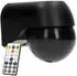 LEDs Light Aufputz-Bewegungsmelder PIR 180° IP54 Schwarz mit Fernbedienung (0190114)
