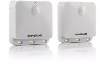InnovaGoods Lumtoo LED-Leuchte mit Bewegungsmelder, wei&szlig;, 2er-Set (V0103581)