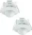 Oktaplex Sam Präsenzmelder 360° PIR-Sensor Unterputz weiß, 2er Set (22027)