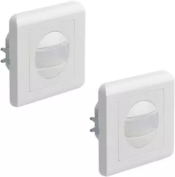 Oktaplex Unterputz Bewegungsmelder PIR-Sensor 160&deg; 230V 2-Draht IP20 2er Set (ELA)