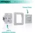 Oktaplex Unterputz Bewegungsmelder PIR-Sensor 160° 230V 2-Draht IP20 2er Set (ELA)