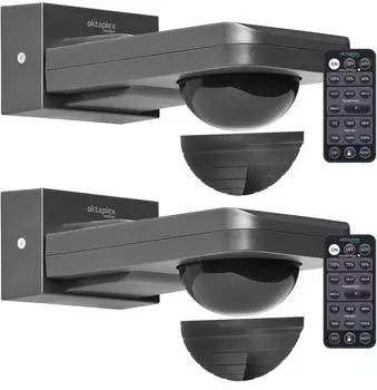 Oktaplex Tea Bewegungsmelder Infrarot-Sensor IP65 anthrazit, 2er-Set (Tea)