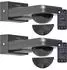 Oktaplex Tea Bewegungsmelder Infrarot-Sensor IP65 anthrazit, 2er-Set (Tea)