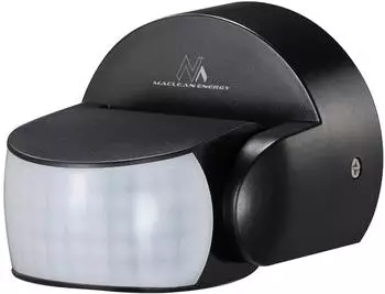 Maclean PIR-Bewegungsmelder 180° 12m IP65 schwarz (MCE468 B)