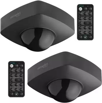 Oktaplex Tim Decken-Bewegungsmelder 360&deg; PIR-Sensor IP65 anthrazit, 2er-Set (2x22039)