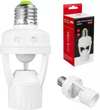 Maclean Lampensockel E27 mit Bewegungsmelder 360&deg; (MCE24)