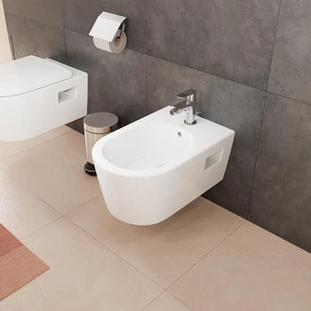Hansgrohe EluPura Original S Wandbidet mit Hahnloch und Überlauf weiß (60281450)