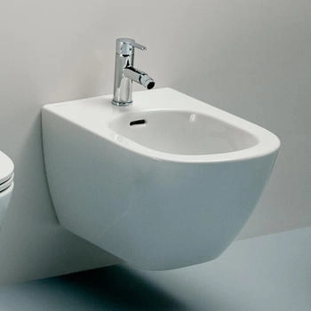 Laufen Lua Wandbidet mit Überlauf weiß mit LCC (H8300814003021)