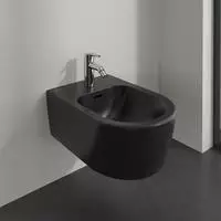 Villeroy und Boch Skyla Bidet 448200R7 37x53cm, f&uuml;r 1-Loch Armatur, mit...