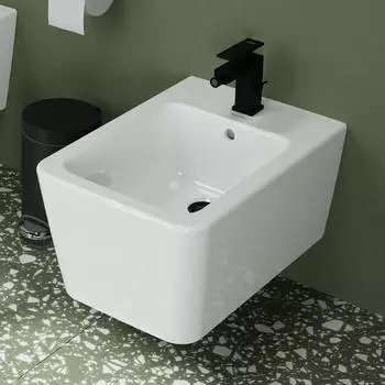 Hansgrohe EluPura Q Wand-Bidet 54x36cm weiß mit HygieneEffect (62044450)