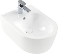 Villeroy und Boch Avento Wand-Bidet 54050001 Wei&szlig;, 37 x 53 cm, Oval, 1 Hahnloch,