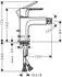 Hansgrohe Rebris S Einhebel-Bidetmischer mattschwarz (72210670)