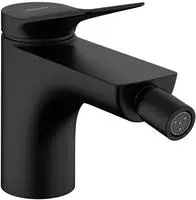 Vivenis - Bidetarmatur Mit Ablaufgarnitur, Schwarz Matt 75200670 - Hansgrohe