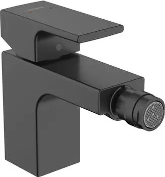 Hansgrohe Vernis Shape Einhebel-Bidetmischer mit Zugstangen-Ablaufgarnitur mattschwarz (71211670)