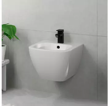 Hansgrohe Vernis Shape Einhebel-Bidetmischer mit Zugstangen-Ablaufgarnitur mattschwarz (71211670) – Funktionalität und Komfort vereint