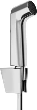 Hansgrohe Bidette Handbrause 1jet S EcoSmart mit Porter S Brausehalter und Brauseschlauch 125cm, Chrom (29238000)