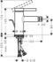 Hansgrohe Zesis S Einhebel-Bidetmischer mit Zugstangen-Ablaufgarnitur Chrom (74200000)