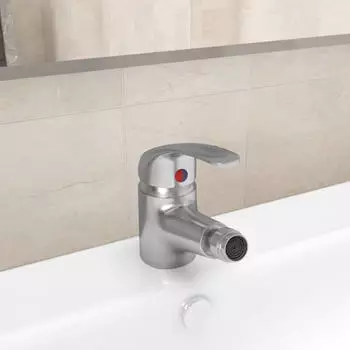 vidaXL Bidet Mischbatterie Silbern 13x12cm (149087)