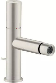 Hansgrohe Axor Uno Bidet-Einhebelmischer 124mm mit Zugstangen-Ablaufgarnitur (45200800)