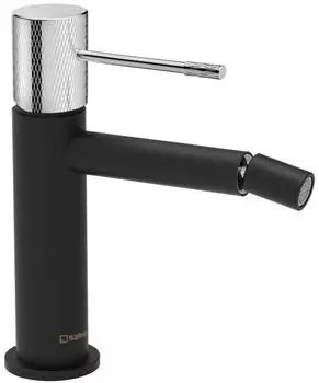 Sapho Solaris Bidetarmatur Matt Schwarz/Chrom (WD003BC)
