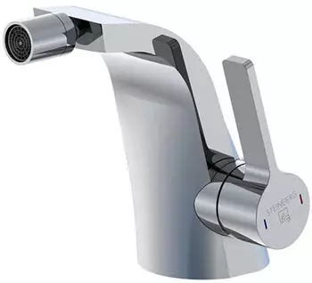 Steinberg Serie 230 Bidetarmatur seitenbedient mit Ablaufgarnitur 105mm (2301301)