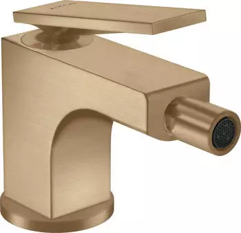 Hansgrohe Axor Citterio Einhebel-Bidetmischer Zugstangen-Ablaufgarnitur 110mm Brushed Bronze (39214140)
