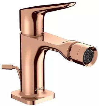 Hansgrohe AXOR Citterio M Bidetmischer mit Zugstangen-Ablaufgarnitur, polished red gold (34210300)