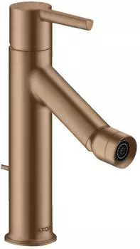 Hansgrohe AXOR Starck Einhebel-Bidetmischer mit Ablaufgarnitur, brushed red gold (10214310)