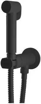 Sapho Unterputz-Armatur mit WC-Handbrause, rund, Progressive Patrone, schwarz matt (DB715)